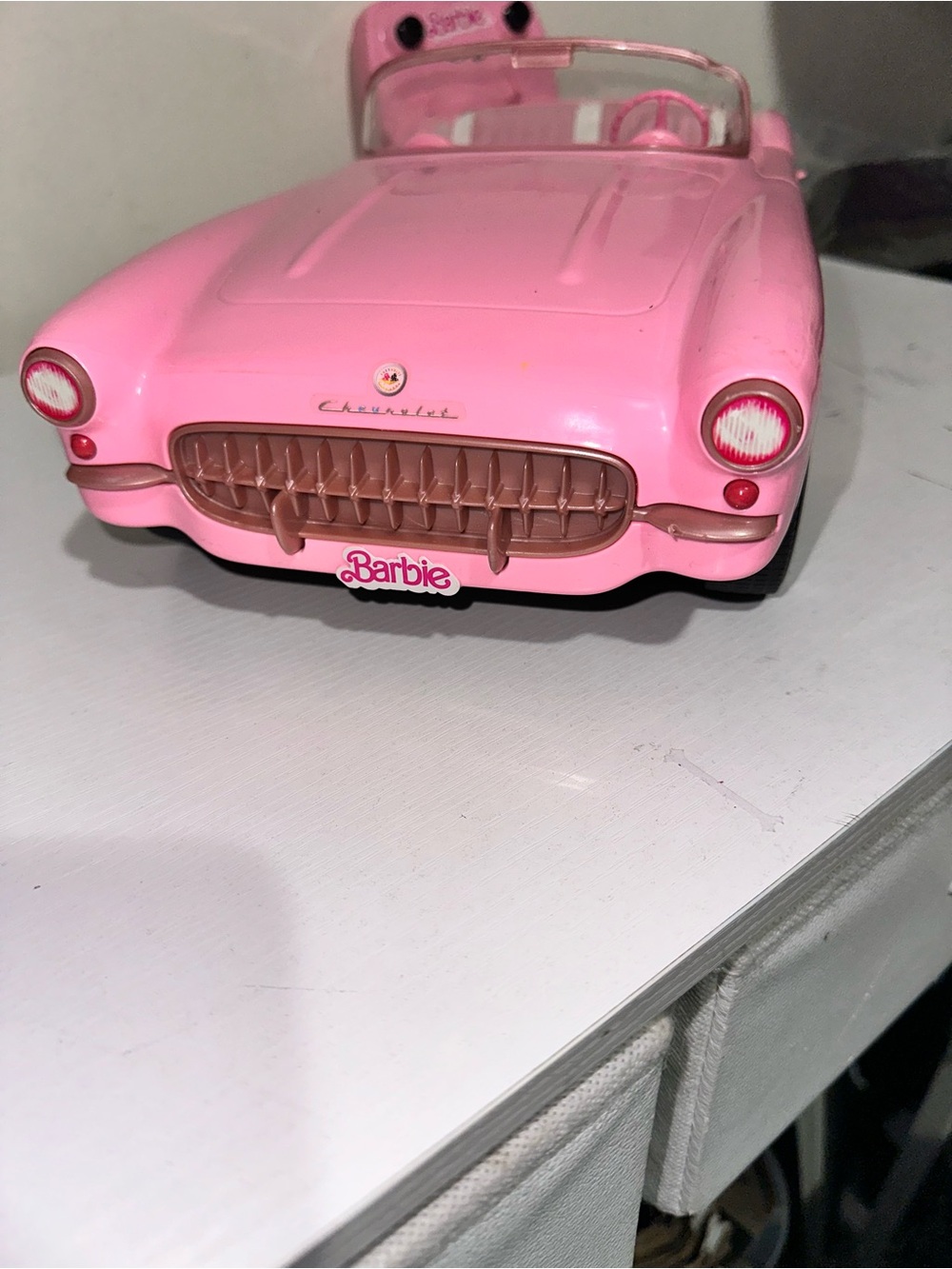 Barbie Hot Wheels RC Pink Chevrolet Corvette Remote Control Toy Car - Picture 3 of 7